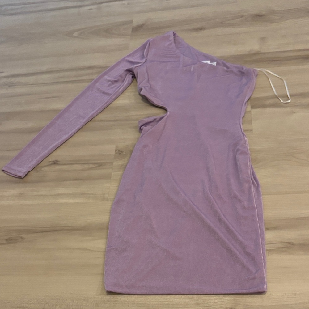 Princess Polly Light Purple One-Shoulder Dress With Right Side Cutout
